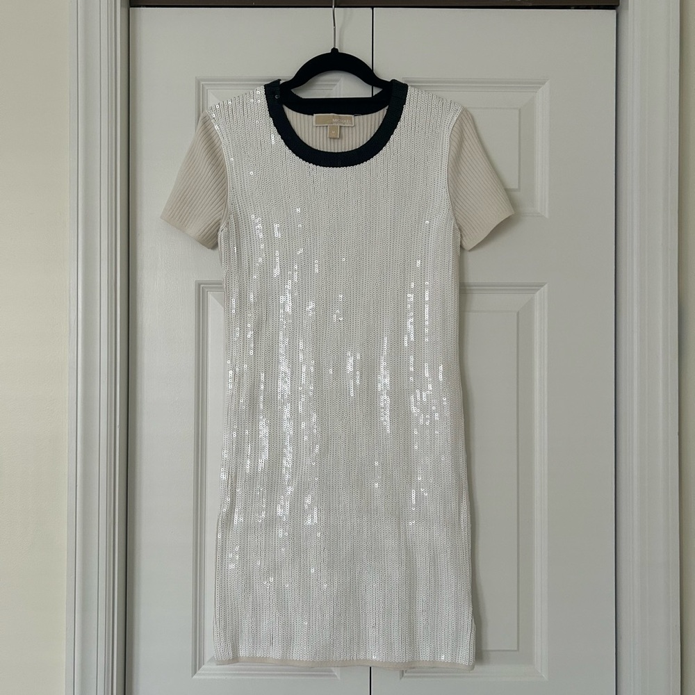 Michael Kors Sequined Sweater Dress